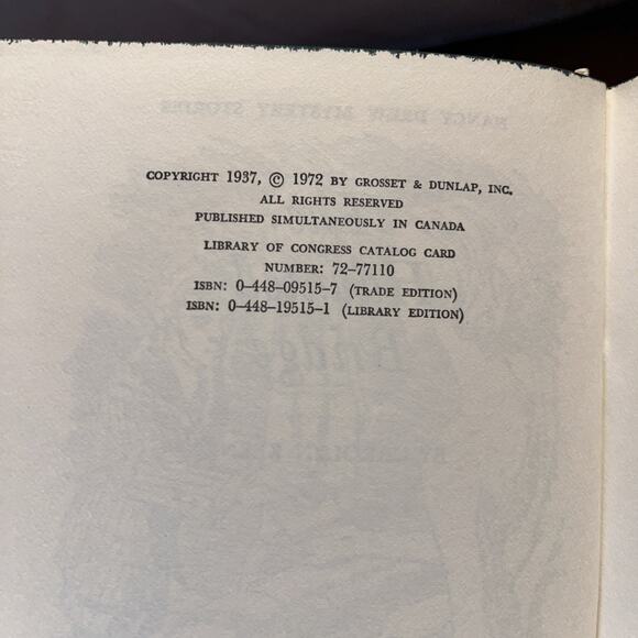 Nancy Drew #15 The Haunted Bridge 1972 Good Condition Hardcover Grosset & Dunlap - Picture 4 of 4